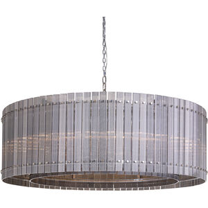Kore LED Nickel / Smoke Grey Chandelier Ceiling Light, Large